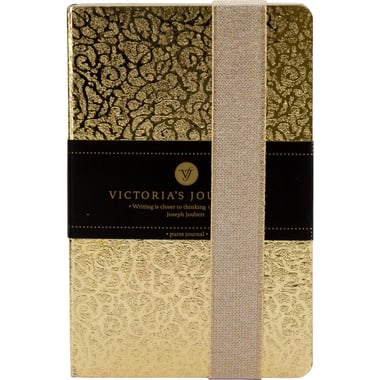 Venzi Memo Notebook, Copelle, 9 X 14 cm, 240 Pages (120 Sheets), Lined, Gold/Silver
