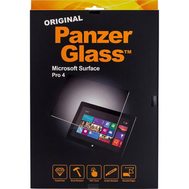 PanzerGlass Tablet Screen Protector, Rounded Edges, Crystal Clear, for (Microsoft) Surface Pro 4