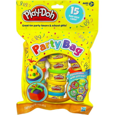 Play-Doh Party Bag 15 (1 oz) Fun Sized Can Activity Dough, Assorted Color