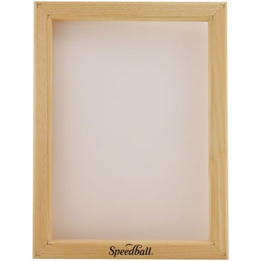 Speedball Monofilament Wooden Frame Silk Painting Accessory, Stretch Silk unto Frame with Pins, 10" X 14",