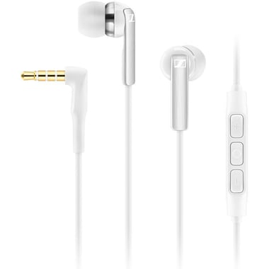 Sennheiser CX 2.00i In-Ear Earphones, Wired, 3.5 mm Connector, In-line Microphone, White