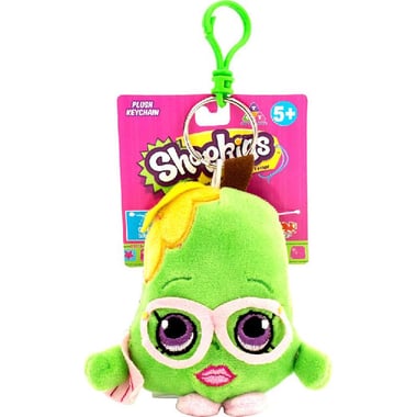 Shopkins Plush Toy, 4.5" Keychain, Green