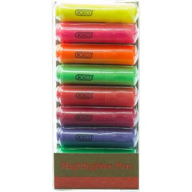 Roco Highlighter, 0.3 mm Chisel Tip, Assorted Color