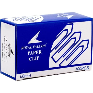 Royal Falcon Paper Clips, 50.00 mm ( 1.97 in ), Plated, Silver