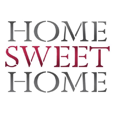Stamperia Design Stencils, "Home Sweet Home" (21 X 29.7 cm), Plastic