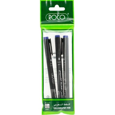 Roco Calligraphy Pen, Chisel, 1.0;2.0;3.0 mm, Blue