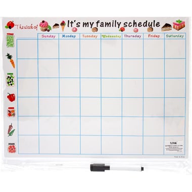 Monthly Board Planner, 40 X 30 cm, White