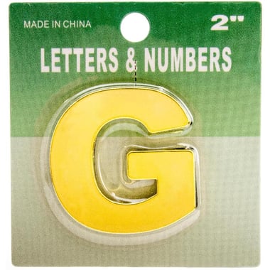 Roco Self Adhesive Letters, "G", English, Gold