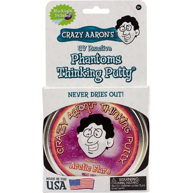 Crazy Aaron's Putty Phantom Artic Flare Slime Toy, White, 2 Years and Above