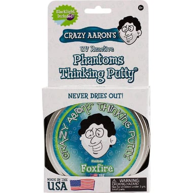 Crazy Aaron's Putty Phantom Foxfire Slime Toy, White, 2 Years and Above