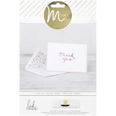 American Craft Minc Heidi SWAPP, Card Set "Thank You", Greeting Cards, White