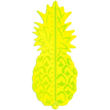 Mustard Tropical Ruler, up to 24.5 cm, Plastic