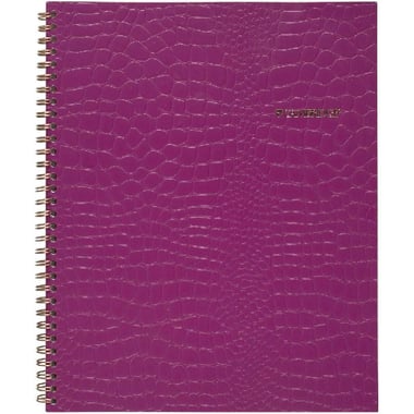 Cambridge Notebook, Croco, 9" X 11", 160 Pages (80 Sheets), 1 Subject, Single Ruled, Purple