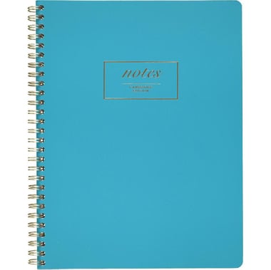 Cambridge Notebook, 7" X 9.5", 160 Pages (80 Sheets), 1 Subject, Single Ruled, Teal
