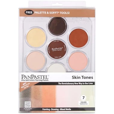 PanPastel Skin Tones Set Soft Pastel, 7 Colors;Palette;Soft Tools