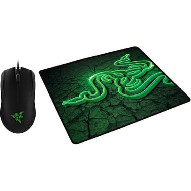 Razer Abyssus 2000 + Goliathus Mat (Fissure) Gaming Mouse and Mouse Pad, Laser Technology Wired, Black