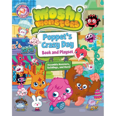Moshi Monsters, Poppet's Crazy Day, Book 1 - Book and Playset (Press-out Play)