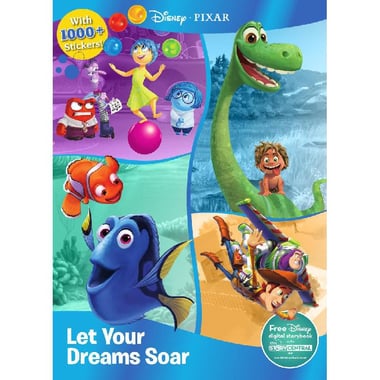 Disney Pixar, Let Your Dreams Soar (Sticker Treasury & Coloring)