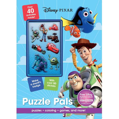 Disney PIXAR, Puzzle Pals - Activity Book with 3D Stickers