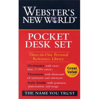 Webster's New World، Pocket Desk Set - Three-in-One Personal Reference Library