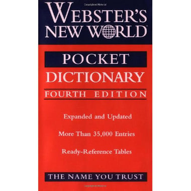 Webster's New World، Pocket Dictionary، 4th Edition