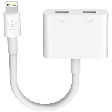 Belkin Lightning to Audio + Charge RockStar (White) Adapter