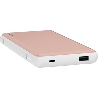 Mophie Powerstation Plus XL Power Bank Charger, Fast Battery Charging, 12000 mAh, Dual USB, Rose Gold