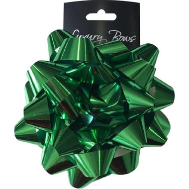 Gift, Self Stick Bows, Metallic Green, Satin