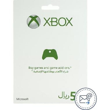 Microsoft SAR 50 Xbox Live Payment and Recharge Card (Delivery by eMail), Digital Code (KSA)