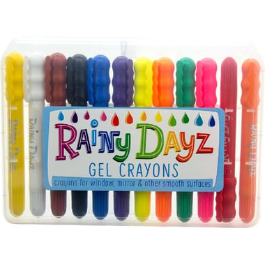OOLY Rainy Dayz Gel Crayon, 12 Markers