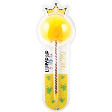 Sakox Lollypop Pineapple Scented Dry Ink Pen, Blue Ink Color, Medium, Ballpoint,