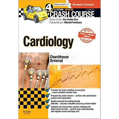 Crash Course: Cardiology Updated Print + eBook, 4th Edition