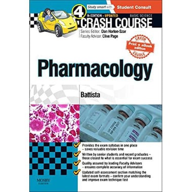Crash Course: Pharmacology Updated Print + eBook, 4th Edition