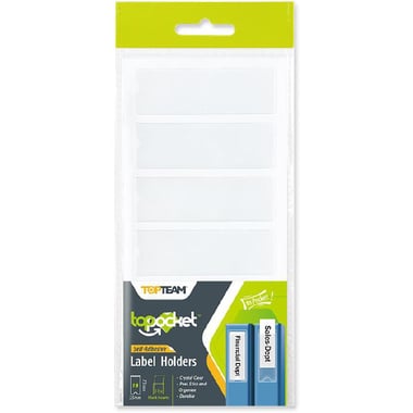 Top Team Self Adhesive Document Holder, Pocket, Clear