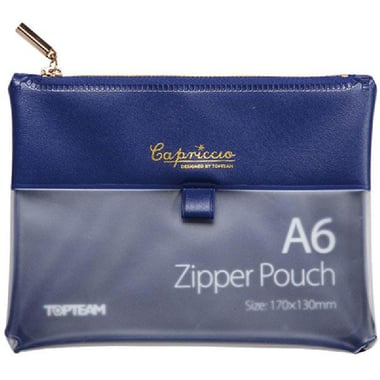 Capriccio Document Pouch, A6, Topload Opening, Blue