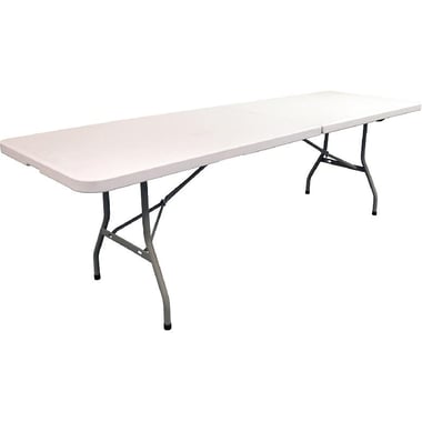 MAXCHIEF Folding Table, Plastic, Beige