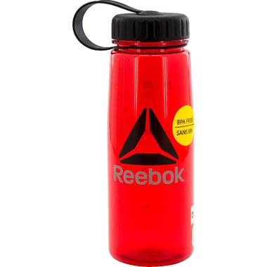 Reebok ONE Series Water Bottle, Clear Red/Black