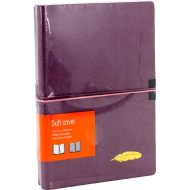 Roco Reversible Notebook, 12 X 17 cm, 2 X 96 Pages, Blank/Ruled, Pink