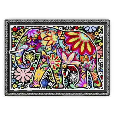 Pintoo Cheerful Elephant, Showpiece with Stand Picture Puzzle, 165 Pieces, 6 Years and Above