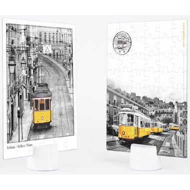 Pintoo Lisbon, Double Sided with Stand Picture Puzzle, 48 Pieces, 6 Years and Above