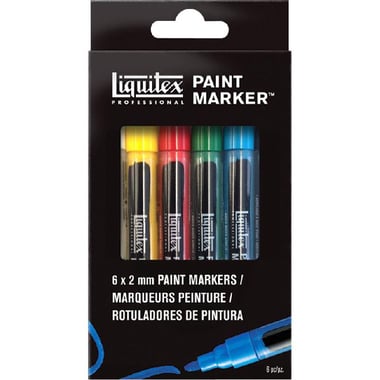 Liquitex Professional Paint Marker, 2 mm Chisel Tip, Assorted Color