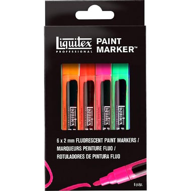 Liquitex Professional Paint Marker, 2 mm Chisel Tip, Flourescent
