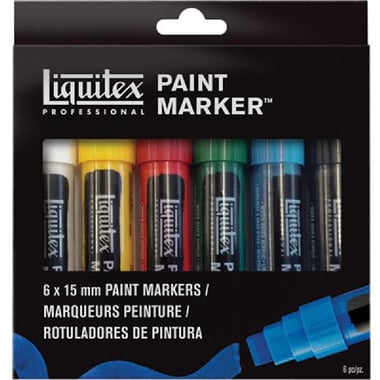Liquitex Professional Paint Marker, 15 mm Wide Tip, Assorted Color