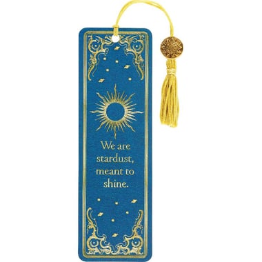 Peter Pauper Press Celestial Beaded Bookmark, "We are Stardust, Meant to Shine", Cardboard
