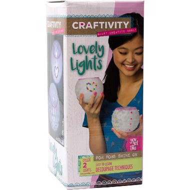 Creativity for Kids Craftivity Lovely Lights - You Got This, Pom Poms Shine On Arts and Crafts Learning Activity Set, English, 14 Years and Above