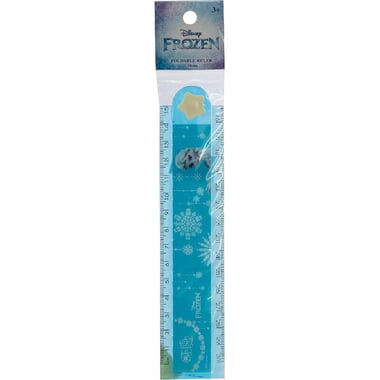Disney Frozen Ruler, Beveled Edge, Foldable, 12" (30 cm), Plastic