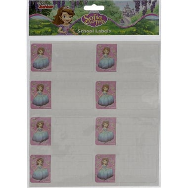 Disney Sofia The First Name Labels, 10 Stickers