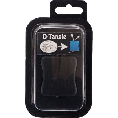 D-Tangle Cable Organizer, for Earphones, Black