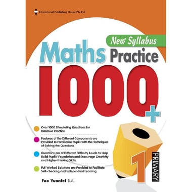 Maths Practice 1000+, Primary 1, New Syllabus