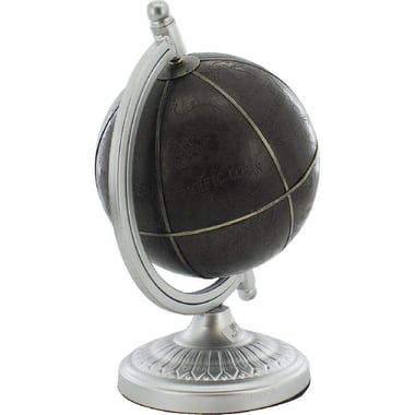كرة أرضية 24 بوصة تحفة على شكل الكرة الارضية مجسم صغير للديكور، رمادي‎/‎بني